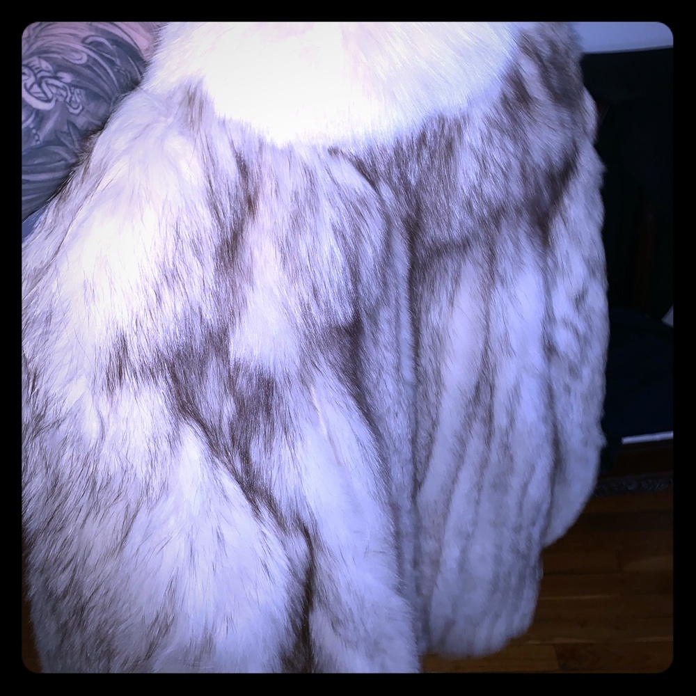 Silver fox fur from saga fox size small